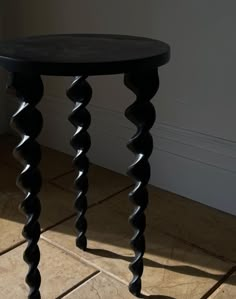 Introducing our Spiral Noir Table– this delicate yet refined table will add visual interest to your space with it's hand-casted frame and spiral legs in a satin black finish. Pair together or alone with one of our off-white accent chairs to create a beautiful vignette with subtle contrast. Dimensions: Small 12.25"D x 18.25"H Medium 13.75"D x 24.25"H Anticipated to end of March 2025. Currently processing time for this table is 5-8 business days once it is in stock. Interesting Side Tables, Round Console Table Entryway, Small Pedestal Table, Black Side Tables, Living Remodel, Sophisticated Coastal, Classic Side Table, Black Accent Table, Medium Contrast