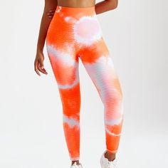 Seamless Yoga Pants High Waist Hip Lift Bottom Thread Tie Dye Sports Fitness Pants Women Elastic Leggings For Gym, Breathable Elastic Gym Activewear, Elastic Yoga Pants For Gym, Breathable Elastic Activewear For Gym, Moisture-wicking Elastic Activewear For Workout, Breathable Elastic Gym Bottoms, Elastic Breathable Gym Bottoms, Elastic Gym Sportswear Activewear, Breathable Elastic Activewear For Workout