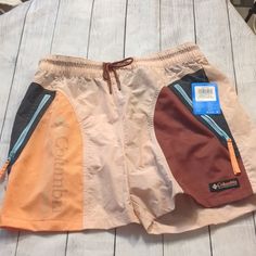 Columbia Riptide Retro Shorts Size Large No Longer Sold In Stores Waist 33 Inseam 5 Rise 12.5 Outdoor Bottoms With Pockets For Beach Season, Shorts For Outdoor Activities At The Beach, Short Bottoms For Beach Season Outdoor Activities, Relaxed Beachwear Bottoms With Elastic Waistband, Bottoms With Pockets For Beach Season Outdoor Activities, Beachwear Bottoms For Outdoor, Short Style, Short Beachwear Bottoms For Outdoor, Multicolor Outdoor Bottoms With Pockets, Beach Season Bottoms With Elastic Waistband