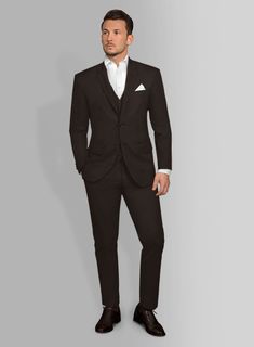 Devise a classic silhouette with our Coffee Brown Chino Suit that confers a pleasant feeling of uniqueness. Underline the striking elegance with our suit crafted from pure cotton fabric that promotes a crisp, ultimate drape and a balmy touch with a brown shade of solids develops an attractive contour. Finally, grab the moment for satisfaction with an impeccably tailored brown suit that offers a touch of class to the exceptional occasion and crucial function in the schedule.   Look Includes  Coff Fitted Brown Tuxedo For Business, Elegant Slim Fit Brown Blazer, Classic Fitted Brown Tuxedo, Elegant Fitted Brown Three-piece Suit, Formal Slim Fit Brown Sets, Formal Fitted Brown Three-piece Suit, Brown Slim Fit Business Sets, Brown Fitted Business Sets, Elegant Brown Tuxedo In Suiting Fabric