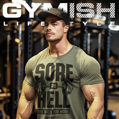 Introducing Gymish's Sore As Hell and Back For More Gym T-Shirt, a testament to the relentless spirit of dedicated athletes. Crafted with premium materials, this tee offers unbeatable comfort and durability for even the toughest workouts. Its bold yet motivational design serves as a badge of honor for those who push through the pain and keep coming back for more. Embrace the grind and conquer your fitness journey with Gymish's iconic tee. Athleisure T-shirt For Sports Events, Athleisure Gym Tops With Sublimation Print, Athletic Fit Crew Neck T-shirt For Sports Events, Crew Neck Athletic Fit T-shirt For Sports Events, Athletic Fit Short Sleeve Activewear, Sweat Resistant Short Sleeve Tops For Sports, Short Sleeve Tops For Sports Events, Athletic Fit Crew Neck T-shirt For Gym, Sports Graphic Tee With Crew Neck