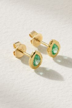 The timeless pieces in Octavia Elizabeth's 'Nesting Gem' collection are meant to be worn every day and treasured for a lifetime. Artfully molded in a pear shape, these earrings have been hand-cast from 18-karat recycled gold and bezel-set with 0.45-carats of vibrant emeralds. <br><br>This product was Locally Made and Reduces Waste. Find out more about NET SUSTAIN <a href="https://www.net-a-porter.com/en-gb/campaigns/net-sustain">here.</a> Fine Jewelry Earrings, Net Sustain, Gem Collection, Gold Diamond Earrings, Hand Cast, Recycled Gold, Fine Jewellery Earrings, Emerald Diamond, Pear Shape