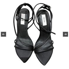 Heel Height: 10cm, Never Worn Just Tried It !!! Closet Clean Out, Send Me A Reasonable Offer And We Will Close The Deal, Try Me !!! Black Strappy Sandals, Try Me, Strappy Sandals, Shoes Black, Black Shoes, Heel Height, Size 10, Women Shoes, Sandals