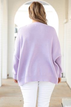 This top is truly magically perfect! The lavender color and super comfy material is just that you need in your new favorite sweater! The stretchy, figure flattering fit is great for all day wear! The bubble sleeves are so chic! Pair this sweater with some skinnies or shorts for a classic chic look! 60% Cotton, 40% Acrylic The Bubble, Favorite Sweater, Lavender Color, Classic Chic, Model Fits, Chic Look, Lavender, Size 12, How To Wear