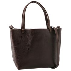 The Row Small Grain Tote Bag Leather Brown Ans Vertical 18.1cm Beside 18.3cm Gusset 9.9cm Handle 34.5cm Strap 125cm Rectangular Textured Leather Bag For On-the-go, Textured Leather Crossbody Shopping Bag, Chic Textured Leather Bag For On-the-go, Classic Textured Leather Shopping Bag, Shopping Satchel With Textured Leather Shoulder Bag, Textured Leather Crossbody Satchel For Shopping, Classic Textured Leather Bucket Bag For Shopping, Textured Leather Top Handle Bucket Bag For Shopping, Textured Leather Bucket Bag With Top Handle For Shopping