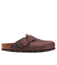 Women's Birkenstock Boston Clogs, Oiled Leather Soft Footbed Classic Leather Slip-on Clogs, Classic Clogs With Leather Sole And Plain Toe, Classic Leather Sole Slip-on Clogs, Classic Clogs With Cushioned Footbed And Plain Toe, Classic Brown Mules With Cushioned Footbed, Classic Leather Clogs With Removable Insole, Classic Slip-on Clogs With Plain Toe, Leather Clogs With Plain Toe, Rugged Leather Footbed Mules