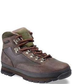 Timberland Men's "Euro Hiker" Hiking Boots | Dillard's Classic Outdoor Lace-up Boots With Reinforced Toe, Classic Lace-up Boots For Outdoor Activities, Leather Lace-up Boots With Reinforced Toe For Adventure, Lace-up Work Boots With Leather Sole For Adventure, Timberland Ankle Boots For Outdoor, Timberland Lace-up Ankle Boots For Outdoor, Timberland Ankle Lace-up Boots For Outdoor, Classic Timberland Boots For Hiking, Classic Timberland Hiking Boots