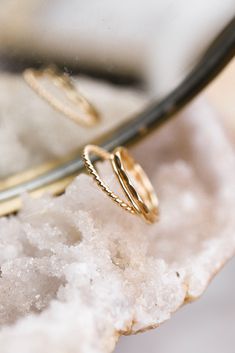 Our Bold Stacker Pack is the perfect way to start stacking your rings. The pack includes the Glimmer Ring, the Twist, and the Bare Gold Stacker. Stackable Open Ring In Recycled Gold Jewelry, Stacked Yellow Gold Wedding Jewelry, Stackable Rings In Recycled Gold, Stackable Open Couple Rings In Fine Jewelry Style, Everyday Stackable Yellow Gold Diamond Cut Rings, Double Band Stackable Promise Rings, Stackable Double Band Midi Rings For Anniversary, Yellow Gold Recycled Gold Stackable Open Rings, Dainty Stackable Couple Rings With Round Band