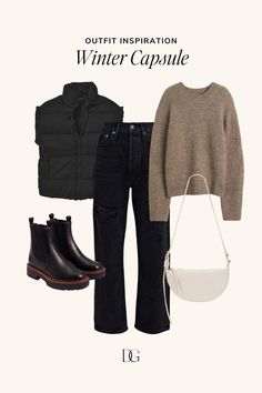 Late Fall Outfits, Winter Staples, Puffer Vest Outfit, Casual Trendy Outfits, Work Aesthetic, Fall And Winter Outfits, Snow Bunny, Outfit Ideas Winter, Early Winter