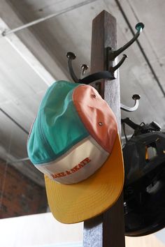 Introducing our newest addition to the club! Bake and Skate’s first ever hat 🥹 Coral, mustard, teal, cream, and orange never looked better together. Adjustable buckle back. We only made 50 of these hats so don’t sleep on this release! Be one of the first few to rep this bad boy. Retro Orange Baseball Cap With Curved Brim, Retro Yellow Baseball Cap, Fun 5-panel Hats For Streetwear, Fun 5-panel Streetwear Hats, Retro Multicolor Hats For Outdoor, Multicolor 5-panel Snapback Hat, One Size, Vintage Orange Snapback Hat, Multicolor 5-panel Snapback Hat One Size, Multicolor 5-panel Snapback Hat