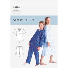 "Find the Simplicity® Pattern CS9209 (8-10-12-14-16) at Michaels. Shirt A, Tops B, C: Pullover, with V-neckline and topstitching. A, B: Long sleeves. C: Short sleeves. Shorts D, Pants E, F: Casing and elastic at waist. Simplicity Pattern CS9209 Boys' and Girls' V-Neck Shirts, Gown, Shorts and Pants (8-10-12-14-16) Shirt A, Tops B, C: Pullover, with V-neckline and topstitching. A, B: Long sleeves. C: Short sleeves. Shorts D, Pants E, F: Casing and elastic at waist. Sizes include 8 to 16. Fabrics: Shorts Sewing Pattern, Shorts Sewing, Kwik Sew Patterns, Paper Sewing Patterns, Womens Knit Dresses, Simplicity Sewing, Easy Sewing Patterns, Simplicity Sewing Patterns, Simplicity Patterns