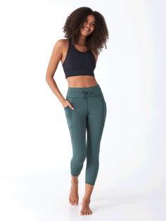 The Rhoda High Rise Crop Legging 21” is the perfect performance active legging. Made of our sustainable eco nylon performance jersey, the Rhoda offers a comfortable amount of compression, stays up during your workout, and passes the squat test! Featuring a wide waistband and pockets, this jogger legging is functional and fashionable. Active Leggings, Wide Waistband, Cropped Leggings, Women's Leggings, High Rise, Turn Ons, Clothes For Women