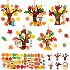 the fall tree cut outs are ready to be used