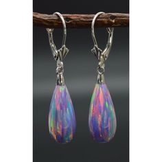 Our 14k Solid White Gold Tear Drop Purple Fire Opal Lever Back Dangle Earrings Are Constructed Of Stable Brass Material 14k Gold Externals Will Survive For A Long Time To Wear. It Is Suitable For Birthdays, Valentine’s Day, Christmas, Mother’s Day, Anniversary, Etc. Specifications: Metal 14k White Gold Style Opal Leverback Earrings Finish High Polished Earring Type Dangle (Drop) Gem Purple Opal Main Stone Shape Tear Drop Main Stone Creation Synthetic Fastening Leverback Stamp 14k Height 37 Mm (1 Purple Opal, Purple Fire, Leverback Earrings, Earring Type, Brass Material, Pretty Jewellery, Tear Drop, Gold Style, Fire Opal