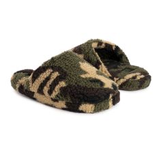 Cuddle up MUK LUKS Women's Maven Slippers when chilly days arrive. These cozy scuff slippers will keep toes warm with teddy bear soft faux shearling and plush foam insole will make you feel comfortable instantly. Wipe with damp cloth, do not bleach, dry flat. Imported. TPR Indoor/Outdoor Sole 100% Polyester Faux Shearling Lined Faux Shearling Upper Multiple color options available US Women’s Sizes S (5-6), M (7-8), L (9-10), XL (11-12) Camo And Pink, Soft Teddy Bear, Two Brothers, Pink Camo, Slipper Socks, Multiple Color, Color Options, Camo, Indoor Outdoor