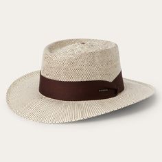 The Double Bogey Raffia Straw Hat is crafted from lightweight raffia straw. It has a 3” brim and 4 1/2” gambler crown, complemented by a grosgrain hat band and logo pin. An absorbent DRI-LEX® sweatband ensures an all-day comfortable fit. Double Bogey Raffia Straw Hat 4 1/2” Gambler Crown 3” Brim Grosgrain Band DRI-LEX® Sweatband 100% Raffia Straw Imported Woven Sun Hat With Short Brim For Rodeo, Woven Straw Panama Hat For Rodeo, Straw Woven Panama Hat For Rodeo, Woven Toquilla Straw Hat Bands For Rodeo, Western Style Short Brim Woven Straw Hat, Classic Woven Boater Hat With Curved Brim, Kentucky Derby Toquilla Straw Sun Hat, Western Woven Straw Panama Hat, Western Straw Panama Hat Woven