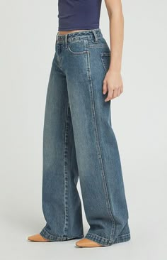 PacSun Casey Dark Tint Low Rise Baggy Jeans | PacSun New Years Outfit Jeans, Modest Everyday Outfits, Low Rise Baggy Jeans, Jeans Pacsun, Summer Wishlist, Where To Buy Clothes, Downtown Outfits, Personal Things, Pacsun Jeans