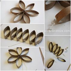 how to make paper flowers out of cardboard