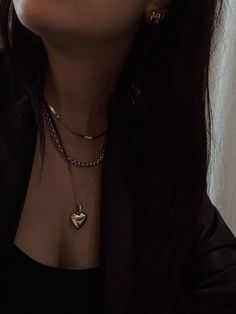 A bold show of love—hold this modern heirloom close to your heart.Luxuriously weighted and fits on any chain.Layer with a link chain for texture. Features a Petite Rope Chain.Our puffed heart pendant is solid, not hollow, and has significant weight to it. 14k solid gold—always Silver pendant weight: Approx 4.4g Gold pendant weight: Approx 5.5g Measurements: 14.5mm x 14.5mm Heart-shaped Chain Jewelry For Weddings, Elegant Heart Pendant Necklace With Box Chain, Everyday Heart-shaped Cable Chain Necklace, Minimalist Heart Shaped Chain Necklace, Timeless Heart-shaped Necklace For Valentine's Day, Valentine's Day Everyday Chain Necklace, Everyday Heart Pendant Necklace With Chain, Minimalist Heart Pendant Necklace With Chain, Everyday Jewelry With Chunky Chain And Heart Pendant