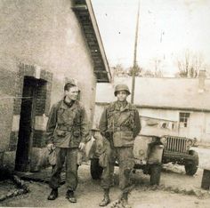 Capt Winters and Capt Nixon before onwards to Bastogne. Battle Of The Bulge, German Army