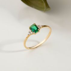 Buy 14K Solid Gold Emerald Ring, Emerald Engagement Ring, May Birthstone Ring, Gold Emerald Ring, Green Emerald Engagement Ring, Birthstone Ring Online in India - Etsy Classic Open Ring Birthstone With Gemstone, Classic Birthstone Open Ring With Gemstone, Classic Promise Crystal Ring With Gemstone, Timeless Emerald Ring With Accent Stones For Promise, Classic Open Emerald Ring For Anniversary, Exquisite Formal Birthstone Rings, Elegant Diamond Ring With Bezel Setting For May Birthstone, Elegant Diamond Crystal Ring For May Birthstone, Elegant Emerald Birthstone Ring With Bezel Setting