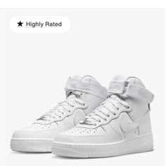 Brand New In Box Never Worn Nike Women’s Air Force 1 High Top Sneakers White Size 6.5 White Air Force High Tops, Nike Air Force 1high Tops, Nike Air Force High Tops Outfit, Af1 High Tops Outfit, Hightop Air Force Ones, High Nike Shoes, High Top Af1, Airforce 1 High, Af1 High Tops