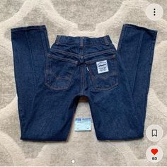 Levi’s Jeans Vintage Denim Deadstock High Waisted Petite White Tab 2 Horse White Patch Levi Strauss & Co. San Francisco Cal Blue Dark Wash Straight Leg Pants Xxxxs Xxxs Rare & Tiny Smaller Size! Smallest Tagged Size (Size 1)! These Are Deadstock - New With Tag Only Washed Once. I Personally Took Tag Off, Wash, Dried These To Make Up For Any Shrinkage To Get Most Accurate Measurements. Sorry, No Try-On Pictures. Cut These Into Perfect Shorts?! Size: Inside Tag Says 1. 20” Or A 21” Maybe 22” Waist Levi's Tapered Leg Rigid Denim Bottoms, Levi's Blue Rigid Denim Bottoms, Levi's Straight Leg Denim Blue Bottoms, Levi's Medium Wash Rigid Denim Bottoms, Fitted Blue Levi's Jeans, Levi's Rigid Denim Pants With Pockets, Blue Fitted Rigid Denim Bottoms, Fitted Blue Rigid Denim Bottoms, Fitted Blue Denim Bottoms