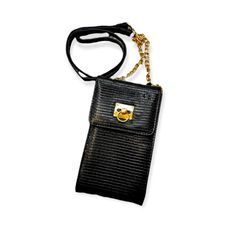 Black Crossbody Wallet Detachable Gold-Plated Chain Strap Fits Iphone 11 Black Wallets With Chain Strap For Everyday Use, Black Wallets With Chain Strap, Evening Crossbody Phone Bag With Cell Phone Pocket, Rectangular Phone Bag With Cell Phone Pocket, Black Rectangular Phone Bag With Chain Strap, Chic Black Phone Bag With Cell Phone Pocket, Chic Black Phone Bag With Chain Strap, Black Everyday Rectangular Wallet On Chain, Chic Travel Wallet On Chain With Phone Bag