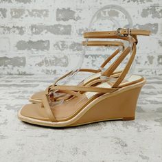 New Strappy Sophistication. Gemini Pairs Delicate Straps With A Walkable Wedge Heel For All-Day Wear. From Spring Weddings To Warm Nights Out, This Is One Style We'll Be Reaching For Again And Again All Season Long. Leather Upper Recycled Synthetic Outsole Water-Based Leather Alternative Lining Water-Based Leather Alternative Sock Imported Elegant Wedge Sandals With Ankle Strap For Vacation, Elegant Ankle Strap Wedge Sandals For Vacation, Brown Low Heel Wedge Sandals For Spring, Elegant Adjustable Wedge Sandals For Spring, Elegant Adjustable Ankle Strap Wedge Sandals, Beige Adjustable Ankle Strap Wedge Sandals, Chic Adjustable Ankle Strap Wedge Sandals, Elegant Brown Wedge Sandals For Spring, Adjustable Chic Wedge Heel Sandals