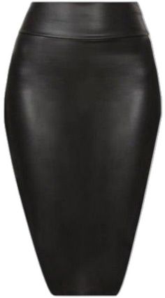 black leather pencil skirt Sleek Leather Pencil Skirt, Sleek Knee-length Faux Leather Skirt, Sleek Pencil Skirt For Night Out, Knee-length Faux Leather Pencil Skirt For Night Out, Faux Leather Knee-length Pencil Skirt For Night Out, Sleek Faux Leather Skirt For The Office, Sleek Faux Leather Skirt For Office, Sleek Fitted Leather Pencil Skirt, Sleek Mini Pencil Skirt For Party