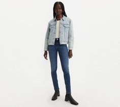 311 Shaping Skinny Women's Jeans - Dark Wash | Levi's® US Fitted Cargo Jeans For Fall, Fitted Dark Wash Jeans For Fall, Medium Wash Straight Leg Jeggings For Fall, Levi's High Rise Jeans For Fall, Fall Medium Wash Straight Leg Jeggings, Fall Straight Leg Medium Wash Jeggings, Levi's Denim Blue Jeans For Fall, Slim Fit Denim Jeggings For Fall, Levi's Stretch Jeans For Fall