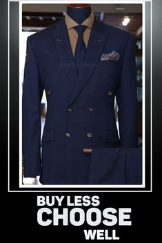 Lead the way with the effortless elegance and all-day wearability of this navy blue double breasted suit. Blue Double Breasted Suit, Fashion Invite, Lead The Way, Effortless Elegance, Double Breasted Suit, Double Breasted, Suit Jacket, Men's Fashion, The Way