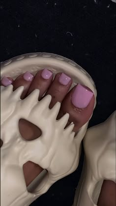 Pink Acrylic Toes, Cute Pedicure Ideas, Toes Nails Colors, Pink Toe Nails, Gel Toe Nails, Toe Nail Color, Acrylic Toes, Acrylic Toe Nails, Pretty Toe Nails