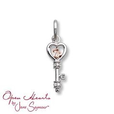 This heart key mini-charm features the signature Open Hearts symbol in rose gold at its center. Mini-charms can be added to a bangle, necklace, charm bracelet or hoop earring so you can create your unique Open Hearts story! Kay Jewelry, Heart Key, Heart Symbol, Mini Charm, Heart And Key, Key Necklace, Neck Chain