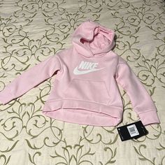 Nwt Nike Sweat Shirt Hoodie For Toddler Girl 3t. Material Feels Like Fleece Inside. Very Warm. Nike Cotton Outerwear With Adjustable Hood, Nike Cotton Hooded Jacket For Fall, Nike Top With Adjustable Hood For Fall, Nike Tops With Adjustable Hood For Fall, Nike Hooded Tops For Fall, Nike Hooded Tops With Adjustable Hood, Nike Cotton Hooded Outerwear, Nike Long Sleeve Hoodie For Winter, Nike Cotton Hooded Jacket With Adjustable Hood