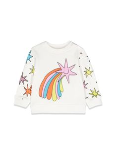 Sweatshirt from Stella McCartney Stella Mccartney Embroidery, Stella Mccartney Sportswear, Stella Mccartney Animal Print, Fun Cotton T-shirt With Unicorn Print, Vegan Clothing, Saint Laurent Shoes, Prada Leather, Kenzo Kids, Stella Mccartney Kids