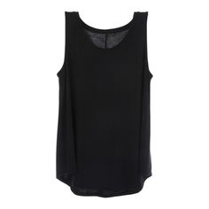 Enjoy the comforts of a soft shirt that you can wear almost anywhere like Black Adult Drapey Tank Top. This tank top features a solid black color over a flowy cut. Embellish it with the accessories of your choosing for a customized top you can wear at home or out on the town! Details: 	 Size: Medium 	 Content: 67% Modal, 28% Polyester & 5% Spandex 	 Care: Machine Wash, Cold; Only Non-Chlorine Bleach When Needed; Tumble Dry, Low; Cool Iron If Needed. Casual Black Sleeveless Blouse, Casual Black Scoop Neck Vest, Black Scoop Neck Top For Everyday, Black Sleeveless Vest Top, Layering Sleeveless Blouse In Any Color, Solid Sleeveless Blouse For Layering, Casual Black Scoop Neck Tank Top, Layering Sleeveless Blouse, Sleeveless Blouse Tops For Layering