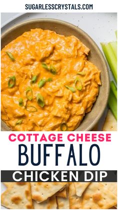 This buffalo chicken dip takes the classic recipe up a notch with Greek yogurt and creamy cottage cheese. It’s a healthy alternative to the usual dip, perfect for any gathering or game day. You can bake it for a delicious, bubbling treat—great for party dip appetizers!