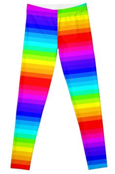 Super stretchy and durable polyester full-length leggings. Vibrant high-quality sublimation print across the front and back. Size range XXS-XL. Cool. Gay Pride, Sublimation Printing, Full Length, Multi Color, Leggings, Range, High Quality