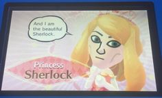 the princess sherlock is talking to someone