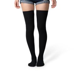 PRICES MAY VARY. Form-Fitting Socks - Put your best foot forward with thigh-high womens cotton socks! The soft, fitted fabric of our cotton socks hugs your legs for a flattering look. These socks cover your feet, calves and thighs with just the right length without losing shape or elasticity. Supportive Compression Ribs - If you're looking for a comfortable fit with optimum support, these practically designed tall socks are what you need! Featuring compression ribs and arch support, these womens Comfortable Over-the-knee Socks, Comfortable Fitted Knee-high Hosiery, Fitted Cotton Knee-high Legwear, Comfortable Fitted Over-the-knee Socks, Comfortable Stretch Knee-high Socks, Comfortable Cotton Knee-high Socks For Fall, Stretch Cotton Thigh High Stockings, Stretch Cotton Thigh-high Socks, Comfortable Fitted Knee-high Stockings