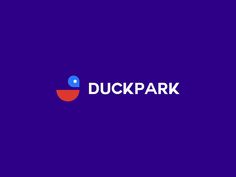 the duckpark logo on a purple background