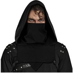 PRICES MAY VARY. Package Include: 1pc Rogue Cowl Hooded Hat Cosplay for Assassin's Creed Costume Premium Material: Crafted from high-quality Pinpoint Oxford Fabric that is windproof, waterproof, yet highly breathable, ensuring you remain comfortable in all conditions. Adjustable: One size fits most design with adjustable straps and buckles ensures everyone can join the adventure, fit for all head sizes. Additional Feature: Comes with an integrated mask, adding to its unique look and providing ad Cyberpunk Rogue, Dune Cosplay, Hoodie Halloween Costumes, Assassin Costume, Ninja Cosplay, Assassins Creed Costume, Hooded Cowl Scarf, Assassins Creed Cosplay, Clothing Study