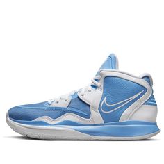 Nike Kyrie Infinity TB 'University Blue' DO9616-402 (SNKR/Unisex/Mid Top/Non-Slip/Basketball/Kyrie Irving/Wear-resistant/Shock-absorbing) Nike Light Blue Sporty Basketball Shoes, Blue Basketball Sneakers With Air Max Cushioning, Blue Basketball Shoes With Cushioned Footbed, Blue Cushioned Basketball Shoes, Blue Breathable Basketball Shoes, Breathable Blue Basketball Shoes, Blue Breathable Basketball Sneakers, Blue Breathable Sneakers For Basketball, Breathable Blue Sneakers For Basketball