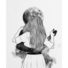 Shop A dance with the moon. art by Muhammed Salah available on an array of unique Apparel & Bags, Bed & Bath, Furniture, Home Decor, Kids, Office, Outdoor & Lifestyle, Tabletop, Tech, Wall Art and more. Aesthetic Art Black And White, Couple Sketch, Deco Wallpaper, Aesthetic Couple, Romance Art, Art Deco Wallpaper, Couple Illustration