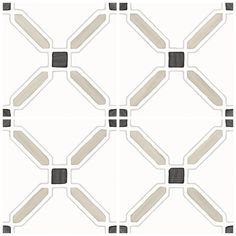 an abstract tile pattern with squares and rectangles in white, gray and black