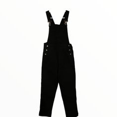 J.Crew Factory Black Denim Straight Leg Overalls. Brand New With Tags, Size Xxs. Casual Black Cotton Denim Jumpsuit, Black Cotton Casual Denim Jumpsuit, Black Cotton Denim Jumpsuit For Streetwear, Black Denim Overall Jumpsuit For Streetwear, Trendy Black Denim Jumpsuits And Rompers, High Waist Denim Jumpsuit For Streetwear, Casual Black Denim Overalls, Black Cotton Overalls For Fall, Trendy Black Denim Overalls