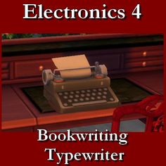 electronics 4 book writing typewriter