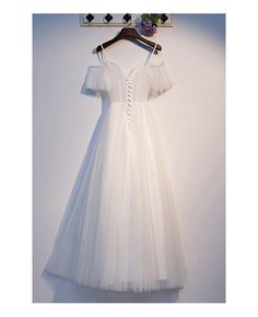 Shop elegant long white formal dress tulle with sleeves online. All instock with free shipping. Pro since 2009. Pretty White Long Dress, White Long Dress Formal, White Dress With Sleeves, Poofy Skirt, White Long Dress, Leg Of Mutton Sleeve, Dress Tulle, Wedding Boutique, Custom Dresses