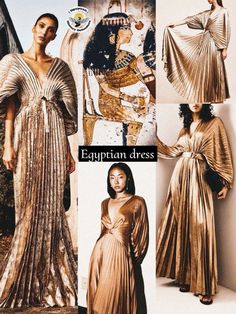 Egyptian Dress Ancient, Egyptian Dresses, Desert Elves, Aesthetics Dress, Ancient Egyptian Dress, Cleopatra Outfit, Aesthetic Runway